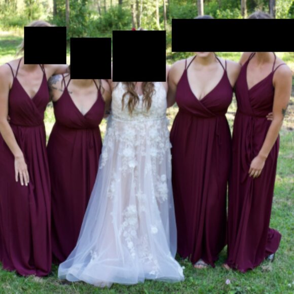 Bridesmaid Dress Merlot Color - Picture 1 of 2
